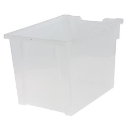 Image of Gratnell Storage Tray 12" Deep - Clear