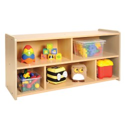 Image of Nature Color Toddler Storage Shelf Unit - Natural