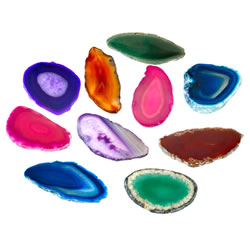 Image of Agate Light Table Slices - 12 Pieces