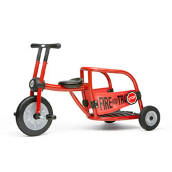 Image of Red Fire Truck Themed Trike