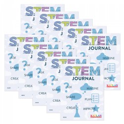 3 years & up. This 8 page STEM Journal outlines how to utilize the scientific process in an early childhood classroom. Each of the 11"L x 8.5"W pages provide a space for children to draw pictures along with developmentally appropriate lines to write text as they utilize the scientific method. Perfect addition to any science center! Set of 10 journals.