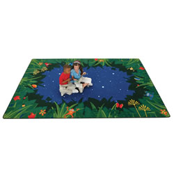 Peaceful Tropical Night Rug