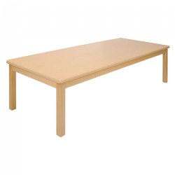 Image of Carolina Birch Rectangle Table 24" x 60" With Varied Leg Heights - Seats 8