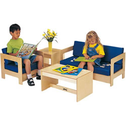 Image of Children's 4-Piece Living Room Set - Blue