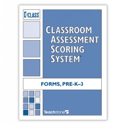 Available in packages of 5 booklets, each with 6 observation sheets and 1 scoring summary sheet, these are the forms needed to conduct the Classroom Assessment Scoring System® (CLASS® ) observation. These forms are a part of CLASS®, the bestselling classroom observational tool that measures interactions between children and teachers -- a primary ingredient of high-quality early educational experiences. With versions for toddler programs, PreK (in English and Spanish), and K-3 classrooms, the reliable and valid CLASS® tool establishes an accurate picture of the classroom through brief, repeated observation and scoring cycles and effectively pinpoints areas for improvement. Set of 5 booklets with 8 pages each.