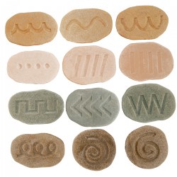 Image of Pre-Writing Stones - 12 Pieces