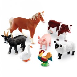 Image of Jumbo Farm Animals - 7 Pieces
