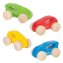 Image of Little Wooden Autos - Set of 4