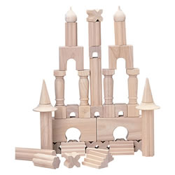 Image of Wooden Architectural Unit Blocks - 40 Pieces