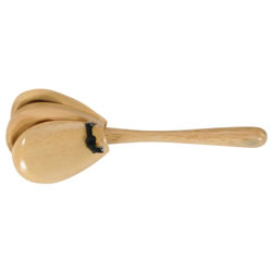 Image of Beginners Instrument Wooden Handle Castanet