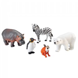 Image of Jumbo Zoo Animals - Set of 5