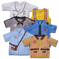 Image of Toddler Community Helper Dress-Up Shirts - Set of 6