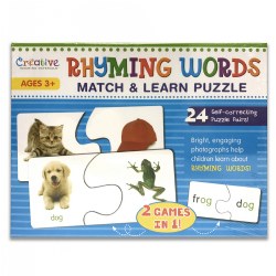 Image of Rhyming and Learning First Words Match and Learn Puzzles