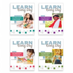 This comprehensive, research-based curriculum works with half-day and full-day programs. The 36 weekly thematic units, which differentiate instruction for three- and four-year olds, include multi-sensory activities. In addition to encouraging family engagement, the curriculum supports dual language learners and incorporates special needs adaptations. Includes a curriculum guide for setting up and managing your learning environment and a three-volume lesson guide.