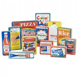 Image of Grocery Store Wooden Play Products - 12 Pieces