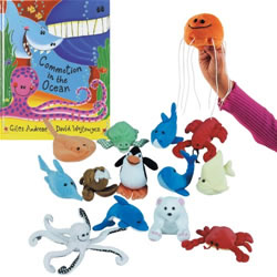 Commotion In The Ocean Book And Puppet Set
