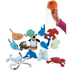 Ocean Finger Puppets (Set of 14)