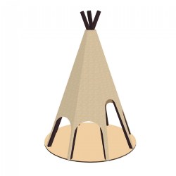 Image of Tipi and Scalloped Covering