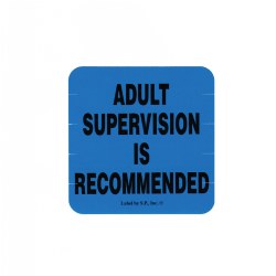 Image of Adult Supervision is Recommended Label