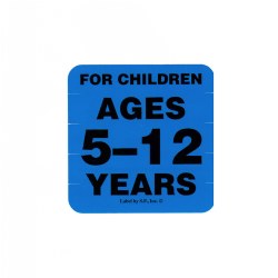 Ages 5 - 12 Years Label