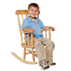 Image of Children's Wooden Rocker - 10" Seat Height