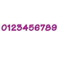 Lollipop Shadow Numbers - 4 Inches