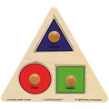 Triangle Shapes Jumbo Knob Puzzle