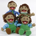 Hispanic Family Puppet  Set