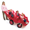 Fat Tire Bye-Bye Buggy - Red 6 Seat