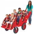 Alternate Image #2 of Fat Tire Never Flat Bye-Bye Buggy 6-Seat - Red