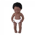 Alternate Image #2 of Doll with Down Syndrome - African Boy 15"
