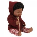 Alternate Image #5 of Doll with Down Syndrome 15" - African Boy with Outfit