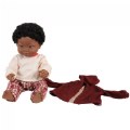 Alternate Image #6 of Dolls with Down Syndrome 15" - Caucasian Girl and African Boy