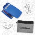 Alternate Image #2 of Portable Coloring Kit with Storage Bag & Bonus ABC Learning Cards - Blue