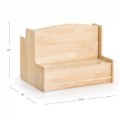 Alternate Image #7 of Premium Solid Maple Sit & Read Bench