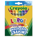Crayola&reg; Large 8 Count Washable Crayons (12 Boxes)