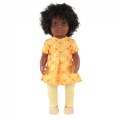 16" Multiethnic Doll - African American Girl With Poseable Body and Hair