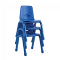 Thumbnail Image #4 of Chunky Stackable Chair - 13.5" Seat Height - Natural Blue