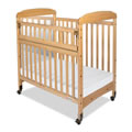 Serenity Compact SafeReach&trade; Clearview Crib with Mirror - Natural
