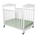 Biltmore&trade; Compact Fixed Side Clearview Crib - White