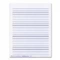 Wide Lined Raised Paper