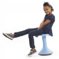 Alternate Image #4 of Hokki Stool Flexible Ergonomic Seating - 18" Light Blue