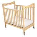 Safe & Sound&trade; Fixed Side Clearview Compact Crib