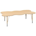 My Place Table 30" x 60" Table (Natural) - 14"-23" Adjustable Height Legs