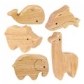 Wooden Animal Shakers - Set of 5