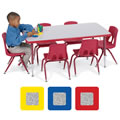 Adjustable Rectangular Table (24" x 48")