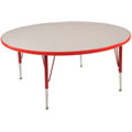 Adjustable Round Toddler Table - Red (48" dia.)