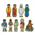 Alternate Image #5 of Wooden Community People - 42 Pieces