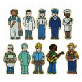 Alternate Image #6 of Wooden Community People - 42 Pieces
