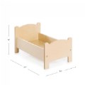 Alternate Image #7 of Wooden Doll Bed with Bedding